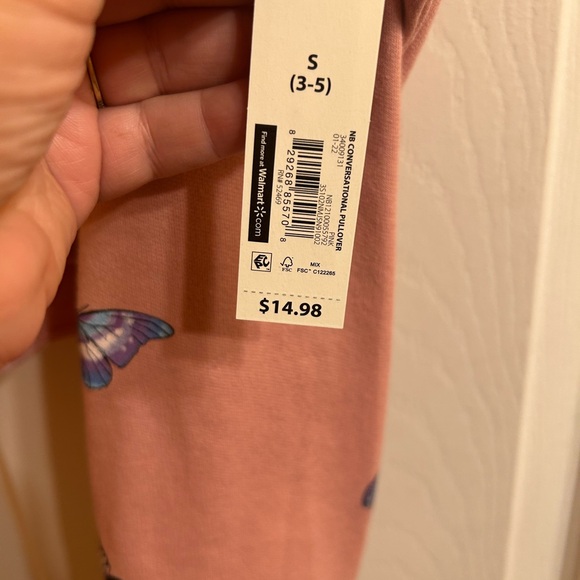 No Boundaries butterfly cropped hoodie - Picture 3 of 3